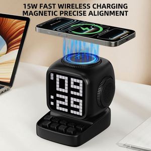 2026 New Portable <b>Cube</b> Wireless Speaker with Screen Time Display Alarm Clock Touch-<b>activated</b> Sound Feedback Function - Product Image 3