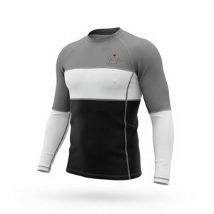 High Quality Oem Rash Guard Sublimation Surf Swim Outdoor Rash Guard Surfing Diving <b>Compression</b> <b>Shirts</b> Surfing Rash Guard - Product Image 2