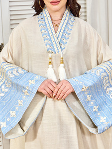 Mode <span class=keywords><strong>Abaya</strong></span> Vêtements pour Femmes Robe Fête Broderie Sequin <span class=keywords><strong>Abaya</strong></span> Oman Robe - Product Image 3