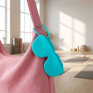 Silicone Sunglasses Pouch, Scratch-resistant and Shockproof, Portable Sunglasses Protective Sleeve with Lanyard - Product Image 2