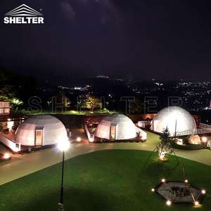 Tienda de campaña de lujo para exteriores de 26 pies Polydome <span class=keywords><strong>Gampling</strong></span> Luxury Geodesique Geodome Desert Resort Globe Geo Dome Hotel Sphere Tent - Product Image 3