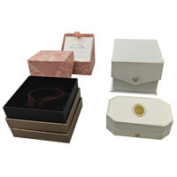 Boîte à bijoux en papier recyclable personnalisée en usine, boîte à bracelet, collier, bague, boucles d'oreilles, emballage en pulpe durable, boîte cadeau