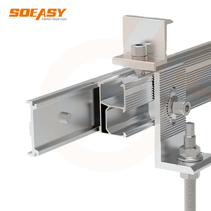 Connettore per Barre Solari in Alluminio Resistente SOEASY Factory, Barra di Giunzione per Sistema di Estensione Montaggio a Terra - Product Image 3