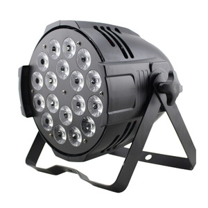 Lámpara Par LED Sunlight de 18 LED a Todo Color, Iluminación de Escenario de Aluminio Fundido para Bodas, KTV, Bares, Uso en Interiores - Product Image 1