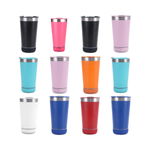 Regalos más vendidos <span class=keywords><strong>para</strong></span> Mujeres Hombres 20oz Altavoz Bluetooth Vaso Botella de agua aislada de acero inoxidable - Product Image 4