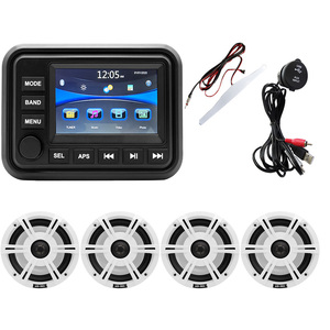 Waterproof Marine 6.5 Inch Speakers <b>Stereo</b> <b>System</b> H-065*4 + 5'' TFT Touch Screen MP5 Player H-303A +USB Date Cable+Antenna -SUIT - Product Image 4