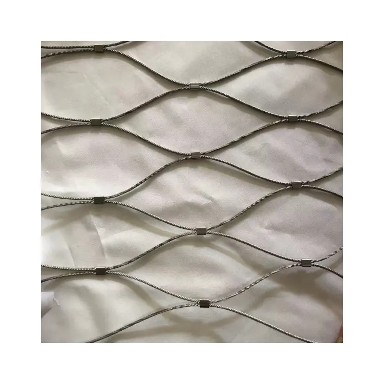 SS 304 316 câble de virole Flexible en acier inoxydable pour Balustrade, maille de Zoo, oiseau, volière, clôture, rampe d'escalier