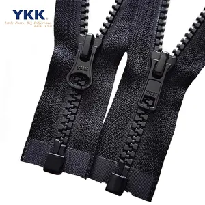 Wholesale Thickened Quality Open End Auto Lock Resin YKK No.5 Vislon Custom Resin Ykk Zippers For Jackets