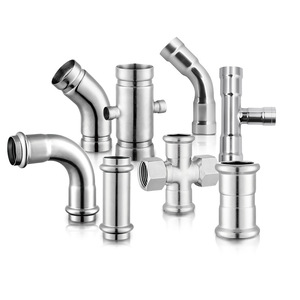 อุปกรณ์ข้อต่อท่อสแตนเลส 304/316L DN15-DN100 มาตรฐาน ASTM สำหรับท่อส่งน้ำดื่มและแก๊ส - Product Image 2