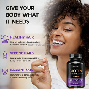 OEM 15000mcg Biotin Haarwuchs Kapseln Vitamin Haar Haut Nägel Ergänzung 10000mcg Biotin Kapseln - Product Image 3