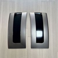 Garniture de couverture de moulage d'évent de garde-boue latéral de porte de grille d'aération latérale grise noire pour Land Rover Range Rover 2013 mise à niveau 2023