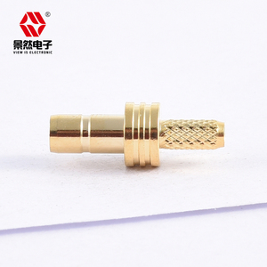 Nhà máy trực tiếp mạ vàng uốn kết nối đồng trục SMB nam thẳng cắm rg316 RG174 RF cáp đồng thau trực tiếp nhà sản xuất đồng - Product Image 3