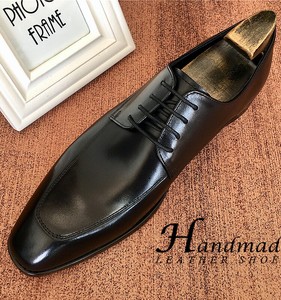 Chaussures de bureau formelles pour hommes en cuir coloré italien fait main, à bout pointu, en cuir véritable, imperméables - Product Image 3