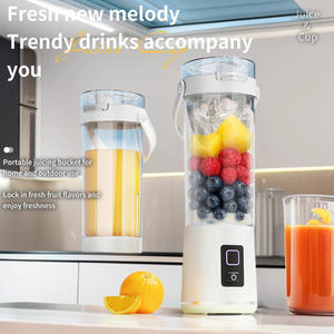 Exprimidor de Cítricos Eléctrico Portátil Mini de 600 ml, Exprimidor Masticador de Acero Inoxidable, USB, Manual, Inalámbrico, para Exteriores, RV, Smoothies - Product Image 2