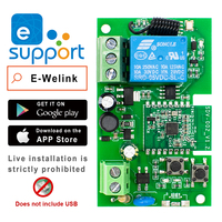 Interrupteur intelligent pour la domotique Ewelink, interrupteur WiFi intelligent 85-250V, fonction RF 1CH 433,92 MHz