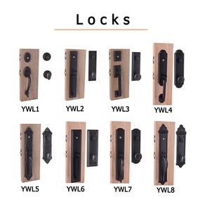 <strong>New</strong> Modern Wrought Steel Front Door Swing Single Aluminum Full View Glass Pivot Metal Iron Entry Doors for House Exterior <strong>Gate</strong> - Product Image 3
