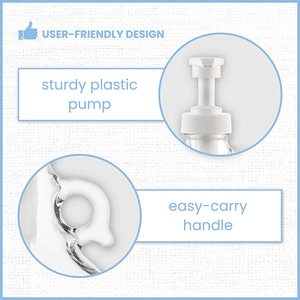 Dispenser in Vetro da Mezzo Gallone (64 oz) con Pompa, Grande Contenitore con Pompa per Detersivo Liquido, <span class=keywords><strong>Ammorbidente</strong></span> per Tessuti - Product Image 4