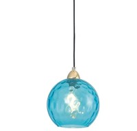 Luzete Nerium Blue, Lámpara LED Moderna de 1 Luz, Montaje en Superficie, Control por Interruptor, Base de Hierro con Acabado Dorado, 40W, Diseño Elegante para Hogar y Oficina