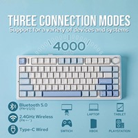 Clavier mécanique personnalisé AULA T96 F75, design Gasket, touches entièrement remplaçables à chaud, sans fil, tri-mode, touches RGB, USB, Chine