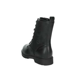 Bottines à lacets en cuir noir pour filles Gaelle Paris, bottines tendance - Product Image 2