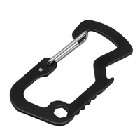 Porte-clés multifonction en acier inoxydable, mini mousqueton, ouvre-bouteille, attache pour vin et bière, design moderne, promotions