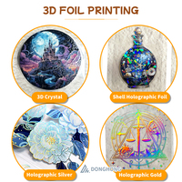Fabricant de rouleaux d'autocollants décoratifs en PET avec fleurs holographiques haut de gamme personnalisées