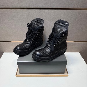 Zapatos de Diseñador Unisex de Alta Calidad, Zapatos Gruesos de Cuero Genuino, Botas Estilo Martin, Zapatos Casuales de Moda para Hombre - Product Image 4