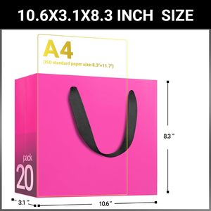 Bolsa de Regalo de Boda de Lujo Ecológica Hecha a Mano con Asa de Listón, Bolsas de Papel Kraft con Impresión de Logotipo e Impresión Dorada en la Superficie - Product Image 2