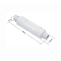 2 Port 1 in 1 PoE Waterproof RJ45 Coupler Repeater Outdoor 500 Meter Sistem CCTV 100mbps Jaringan LAN Kabel Extender PoE