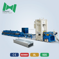 Máquina Formadora de Bandejas Portacables Continuas en Línea, Máquina para Fabricar Bandejas Portacables de 50-600 mm Galvanizadas
