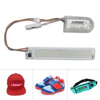 Zapatillas de correr portátiles controladas por aplicación, tablero de señal de pantalla de luz LED Flexible, voltaje de 5V para pantallas de señalización Digital de desplazamiento