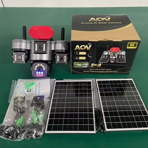 Cámara Solar AOV de 4 Lentes, 8K Ultra HD, 4G, con Panel Solar, Vigilancia de Seguridad para Exteriores - Product Image 4