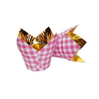 Tulipe dorée doublures de cupcake muffin gobelets de cuisson doublures en papier étui à gâteau papier cuisson cupcake
