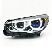 Pièces automobiles SJC, phare LED pour BMW Série 5 GT-F07 2010-2017, mise à niveau des phares, double couleur jaune et blanc, feux de jour DRL, lampes avant
