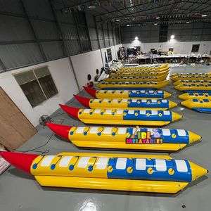 Thuyền Chuối Trượt Nước Trượt Tuyết Trên Bãi Biển Bơm Hơi Bằng <span class=keywords><strong>PVC</strong></span> 8 Người Cho Thuê - Product Image 3