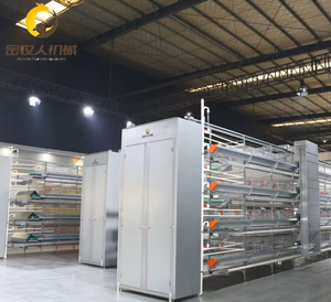 Jaula para Gallinas <span class=keywords><strong>de</strong></span> 3 y 4 Niveles, Jaulas para Pollos Tipo H Galvanizadas en Oferta, Jaula para Gallos Totalmente Automatizada, Equipo para Granjas Avícolas - Product Image 6