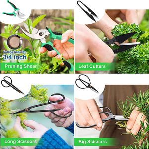 Kit d'outils <span class=keywords><strong>pour</strong></span> bonsaï de qualité industrielle, 24 pièces, <span class=keywords><strong>pour</strong></span> débutants, bricolage, entretien des plantes en pot, jardinage, ensemble d'outils d'élagage, OEM - Product Image 3