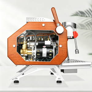 <span class=keywords><strong>Cafetera</strong></span> Espresso Profesional en Oferta, Caldera Doble, Presión de 9 Bares, Potencia de 3000W, Función de Flujo Autolimpiante, Semiautomática - Product Image 6