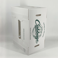 Caisse en plastique ventilée personnalisée, imprimée et étanche, en carton alvéolaire recyclable pour choux, riz et légumes frais