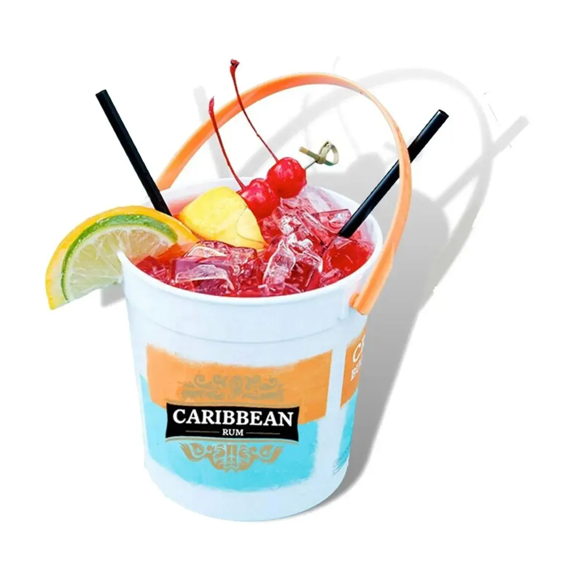 Custom 32 Oz Bpa-Vrije Herbruikbare Punch Bowl Nieuwigheid Design Glow Party Food Drank Emmer Voor Cocktailbar Voor Weggeefacties