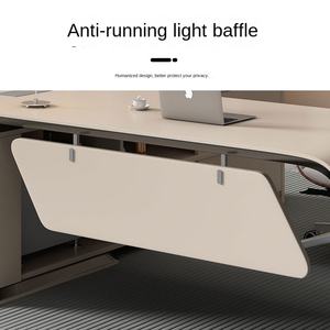 Modularer, moderner Chefschreibtisch mit Schubladen und Stauraum, Tischplatte aus Kiefernholz - Product Image 2