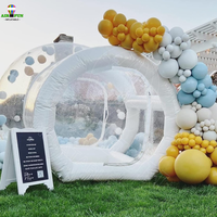 AF Extérieur Géant Transparent Dôme Gonflable En Cristal Tente À Bulles Tente À Bulles Gonflable Avec Ballons Maison À Bulles Gonflable