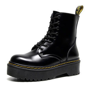 Stivaletti da <span class=keywords><strong>Donna</strong></span> Jadon 8 Buchi Stile Dr. Martens 1460 Europei Americani con Zip Laterale, Platform e Lacci per Autunno Inverno Stile British - Product Image 6