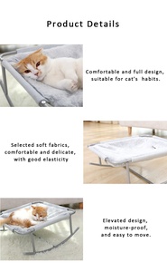 EE. UU. Venta caliente elevada gato cama malla <span class=keywords><strong>Camping</strong></span> interior mascota hamaca nido cuna - Product Image 6