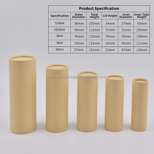 5ml 10ml 15ml 20ml 30ml 50ml 100ml Stock Perfume Essential Oil Bottle <strong>Recyclable</strong> Cylinder Tube Round Cardboard Paper Tube <strong>Box</strong> - Product Image 4