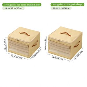 Clear Window <b>Storage</b> <b>Box</b> Stackable Closet Organizer <b>Storage</b> <b>Bins</b> for Bedding, Clothes, Blankets - Product Image 6