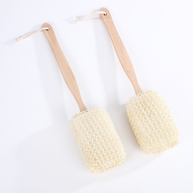 Brosse en sisal 37x12cm manche en bois de hêtre