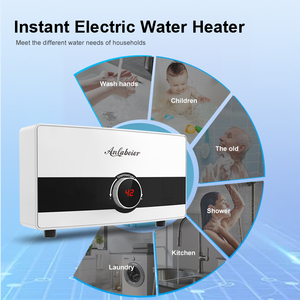 hot water <b>heater</b> mini <b>energy</b> <b>efficient</b> knob temperature panel fast instant heating wall mount overheat protection kitchen - Product Image 4