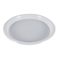 Ensembles d'assiettes en plastique jetables rondes blanches robustes de 6 7 9 10 pouces pour les fournitures de mariage de fête