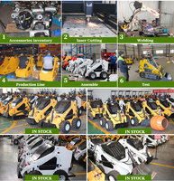 Mini chargeuse sur roue compacte chargeuses diesel compactes chargeuses avant pelleteuse moteur EPA fabricant